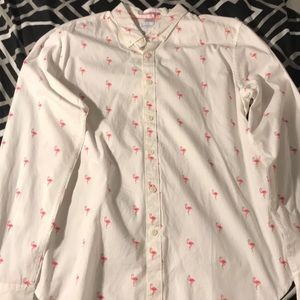 Casual Button down Shirt, Flamingo